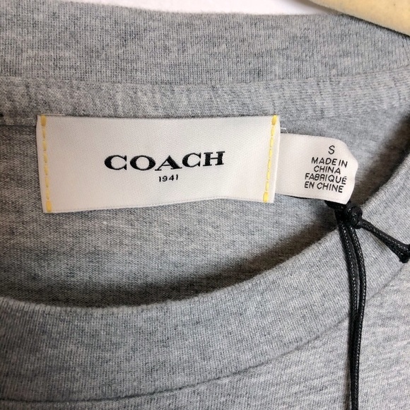 NEW Coach Men’s Embroidered Print T Shirt M - Picture 4 of 7